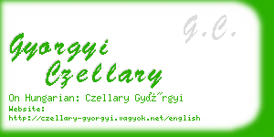 gyorgyi czellary business card